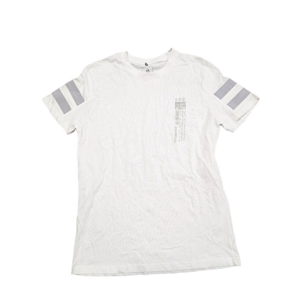 Southpole White and Grey T-shirt Men's Medium
